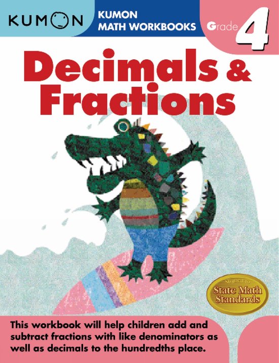 Decimals & Fractions Grade 4 - cover