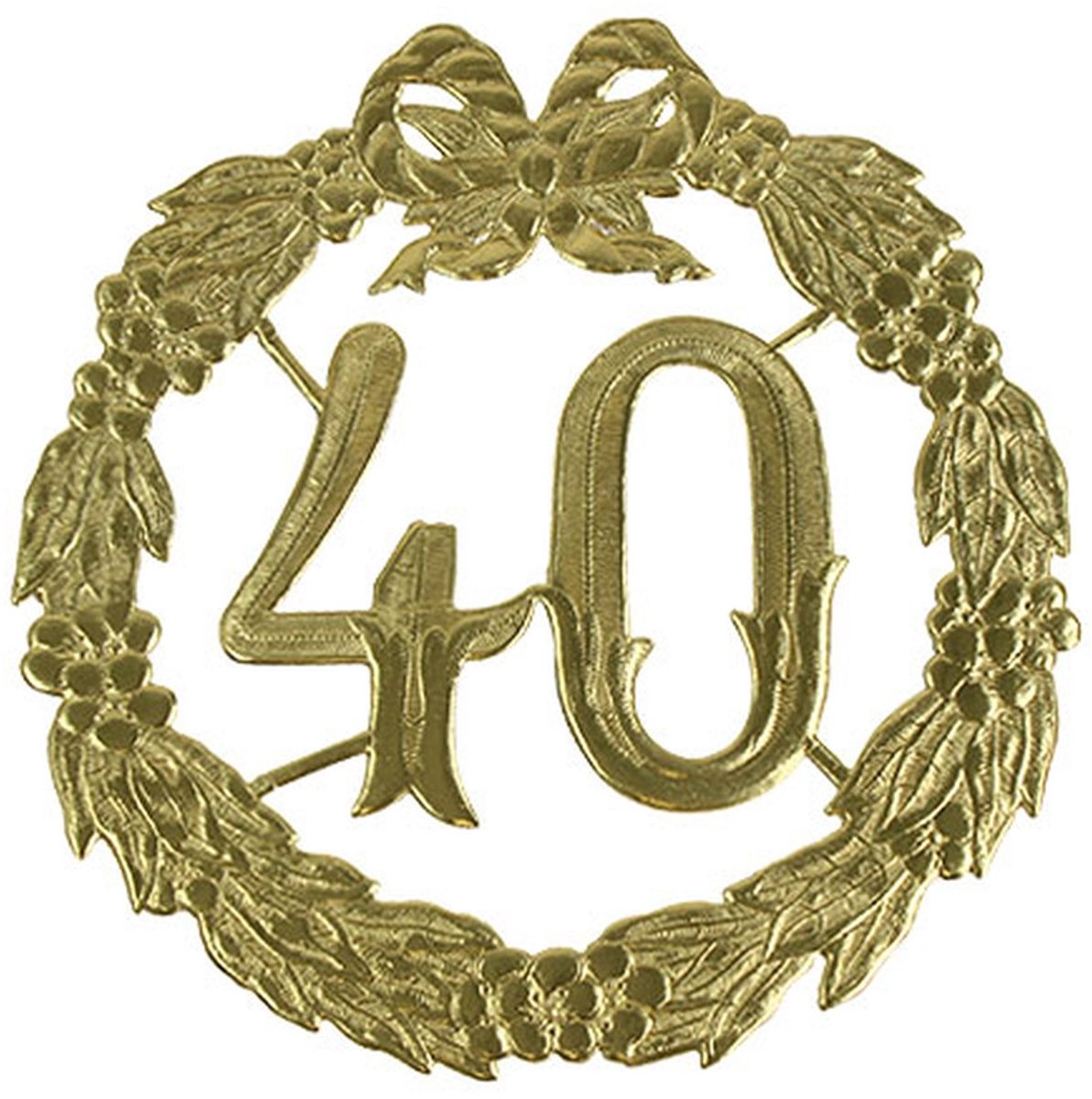 Jubileumnummer 40 in goud