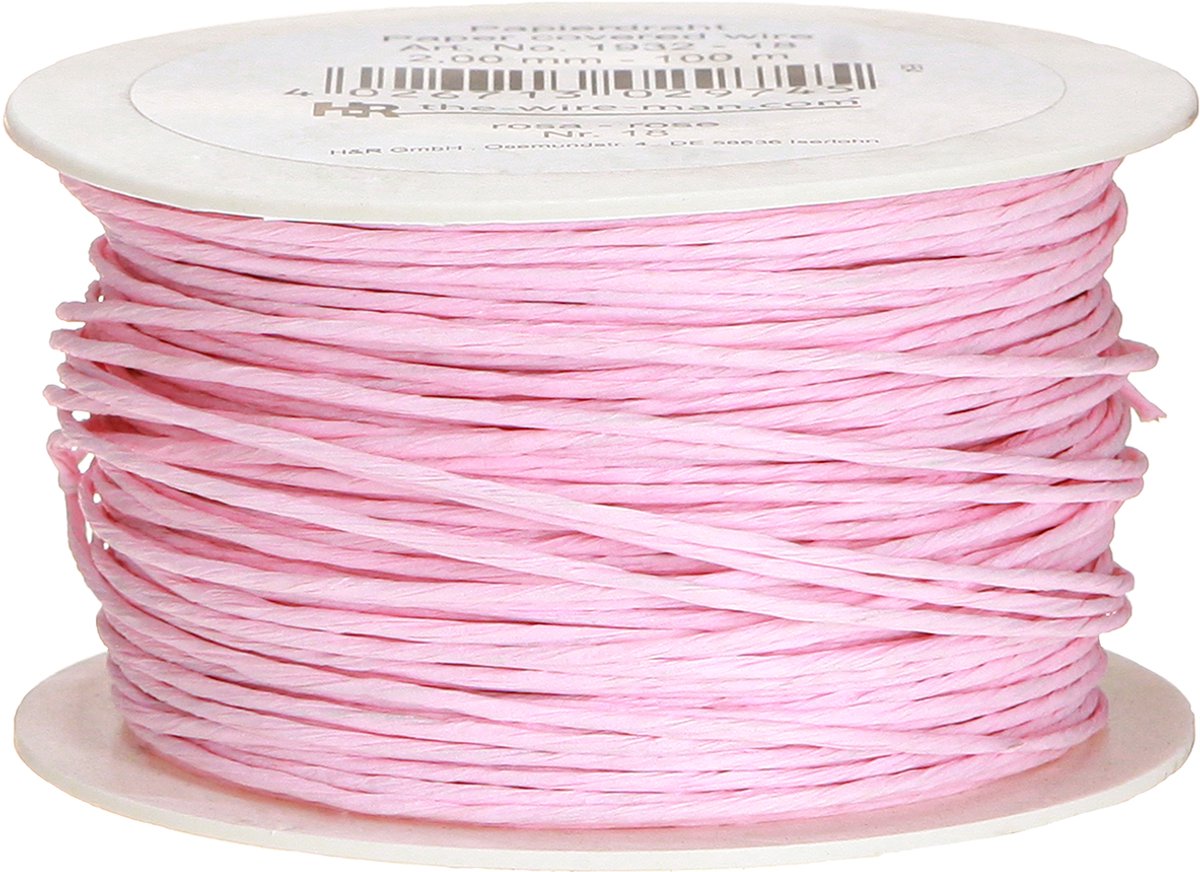 H&R - Papierdraad | Rosé | 2 mm x 100m