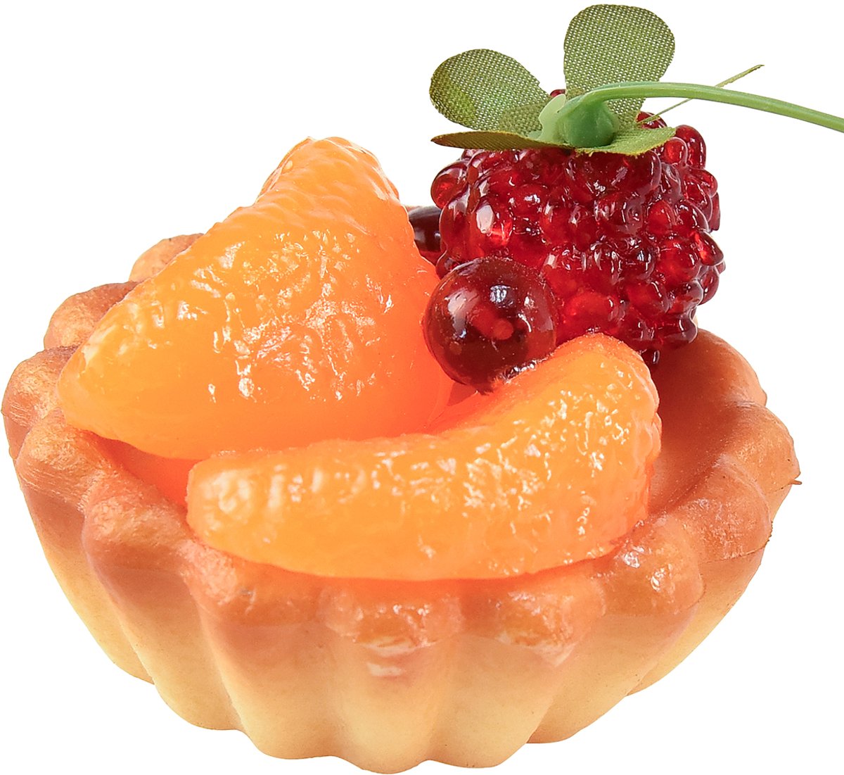 Decoratieve minitaartjes met fruit, 6 cm, kunstmatige taartreplica's v