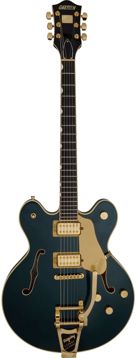 Gretsch Broadkaster LX Center Block with String-Thru Bigsby Cadillac Green - Semi-akoestische gitaar