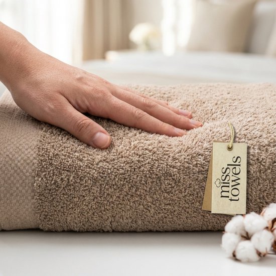 Misstowels.nl - Serviette - Serviette de qualité hôtelière - Marron châtain - 50x100 - 8+4 Bundle