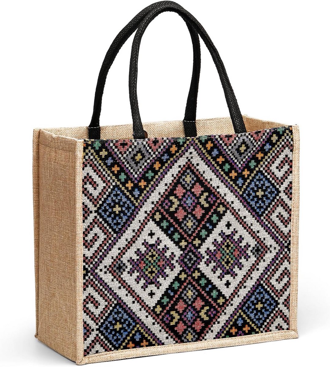 Duurzame Jute Draagtassen voor Dames - Perfect voor Winkelen en Reizen