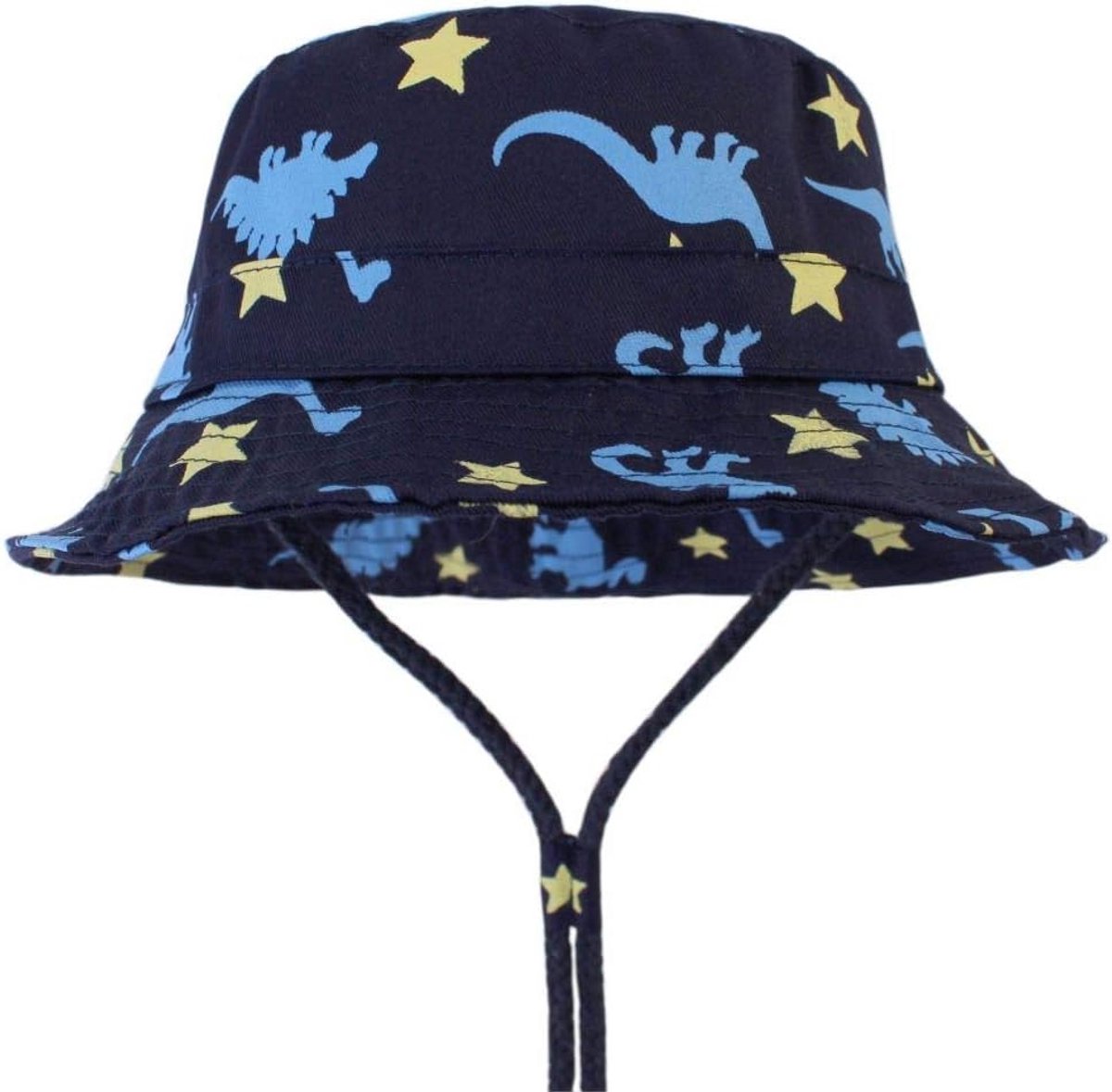 Schattige Dinosaurus Zonnehoed voor Baby en Kind met Kinband