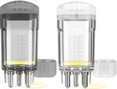 Applicator, 2-delige set Moeiteloos, snel en nauwkeurig aanbrengen Effectieve massage mini-hoofdhuidapplicator kam Speciaal ontworpen voor Minoxidil haargroeiserum Root applicatiekamflesje Met Minoxidil geïmpregneerde applicatieborstel