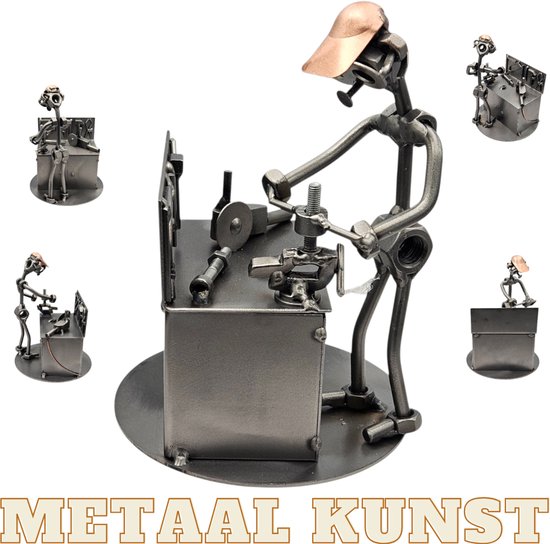Slotenmaker-metaal beeld-metaal kunst-uniek-het best cadeau-sinterklas gift-kerst-geschenk