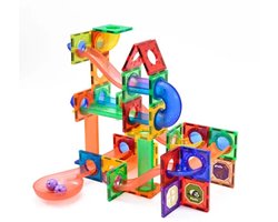 Magna Minds - Magnetic Tiles - Knikkerbaan - 105 stuks - Magnetisch Speelgoed - Constructie speelgoed - Magnetische tegels - Montessori speelgoed - Magnetic toys - Magnetische bouwstenen - Speelgoed Kinderen