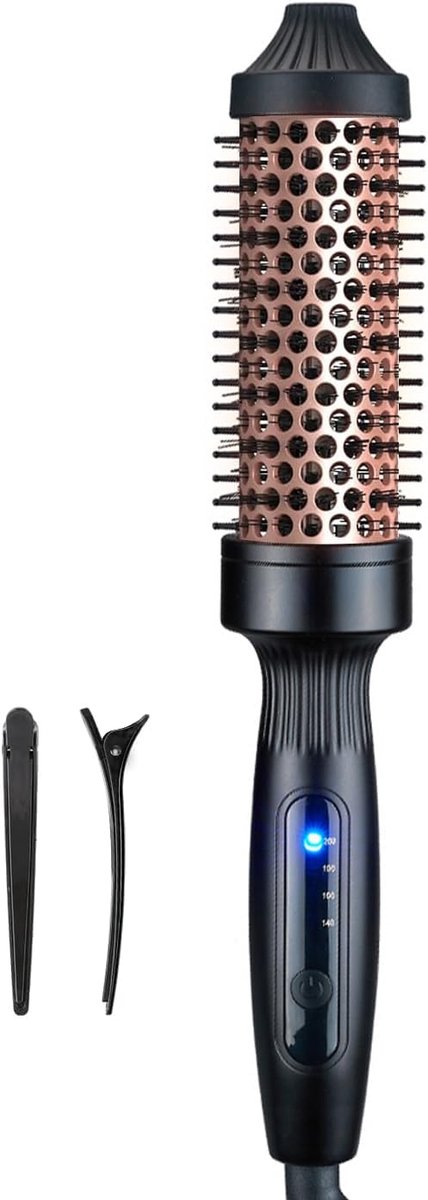 e Thermoborstel 38mm Verwarmde Haarborstel met LCD Scherm - e - €30,21