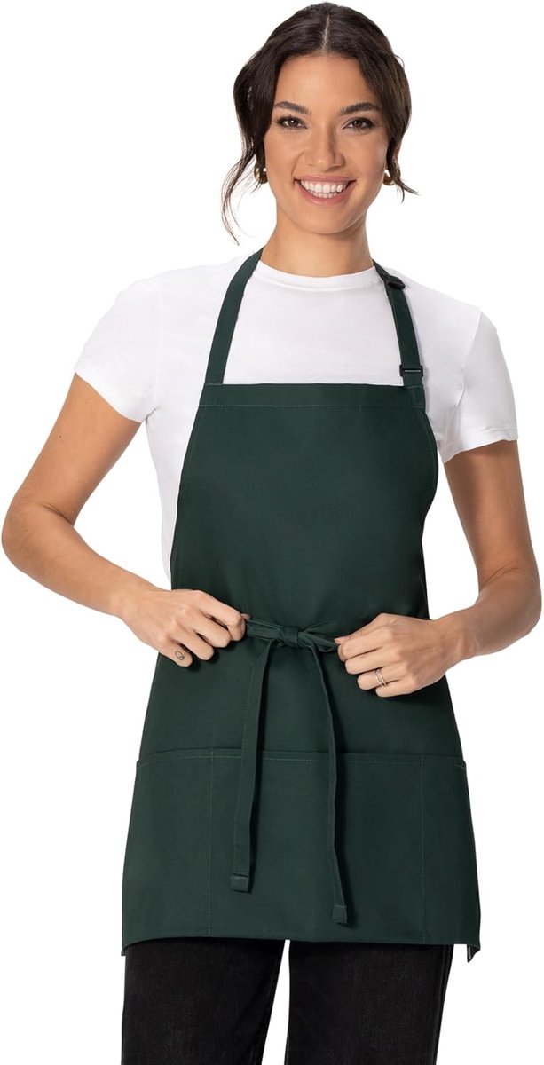 Unisex Schort met Drie Zakken voor Koks en Horeca