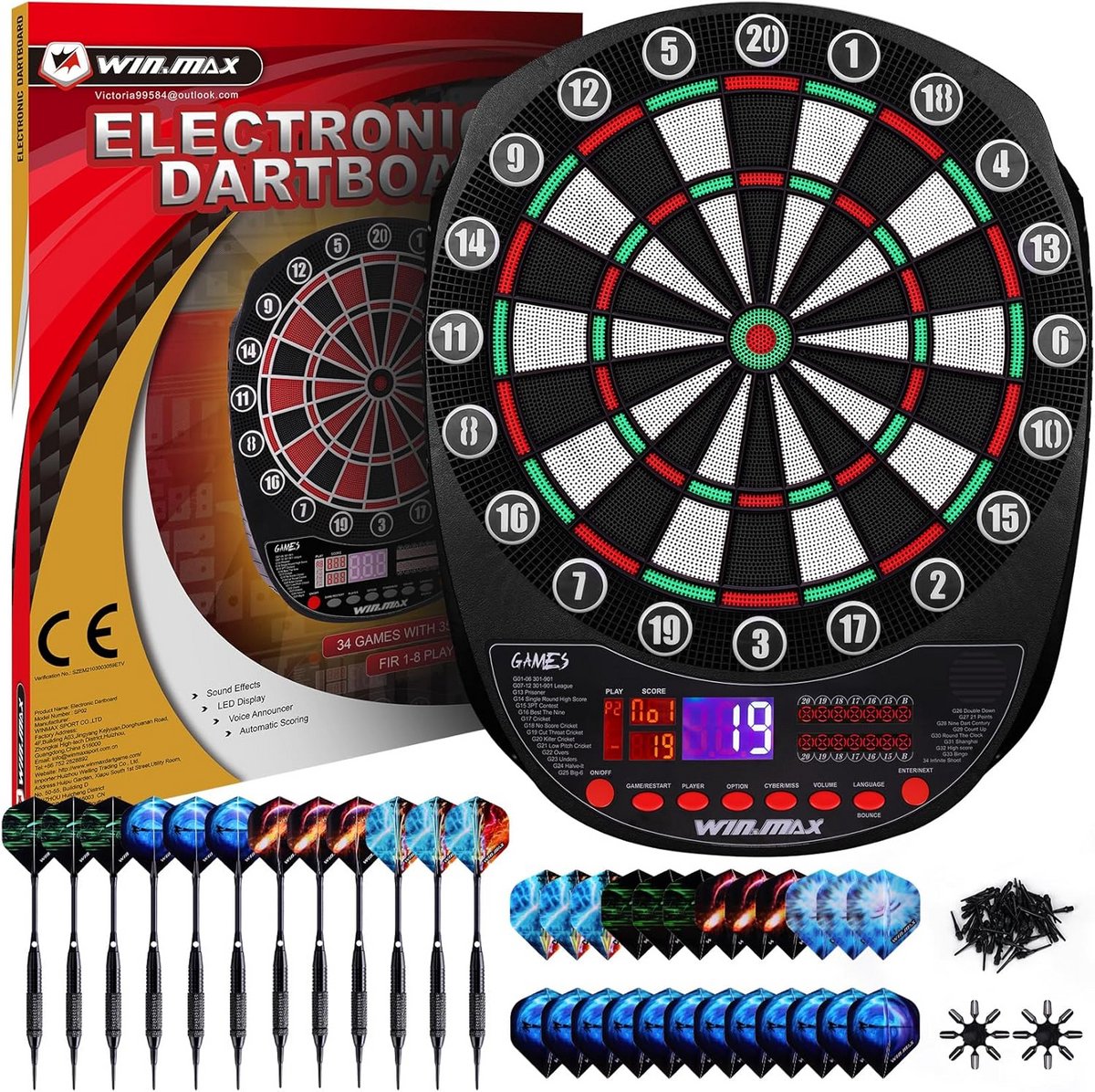 Dartbord SP02-G-A - Voor eindeloos speelplezier met vrienden of solo