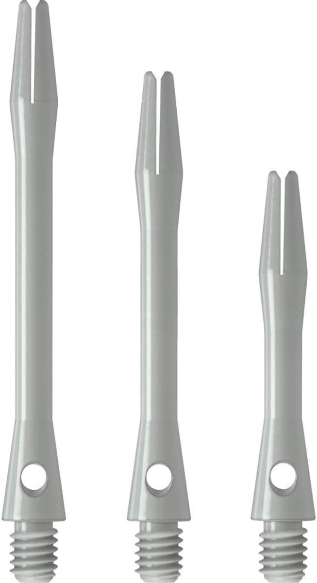 Dartschachten Set - Keramische Assen - Darts Spelen - Duurzaam Kunststof - 3 Stuks - Wit