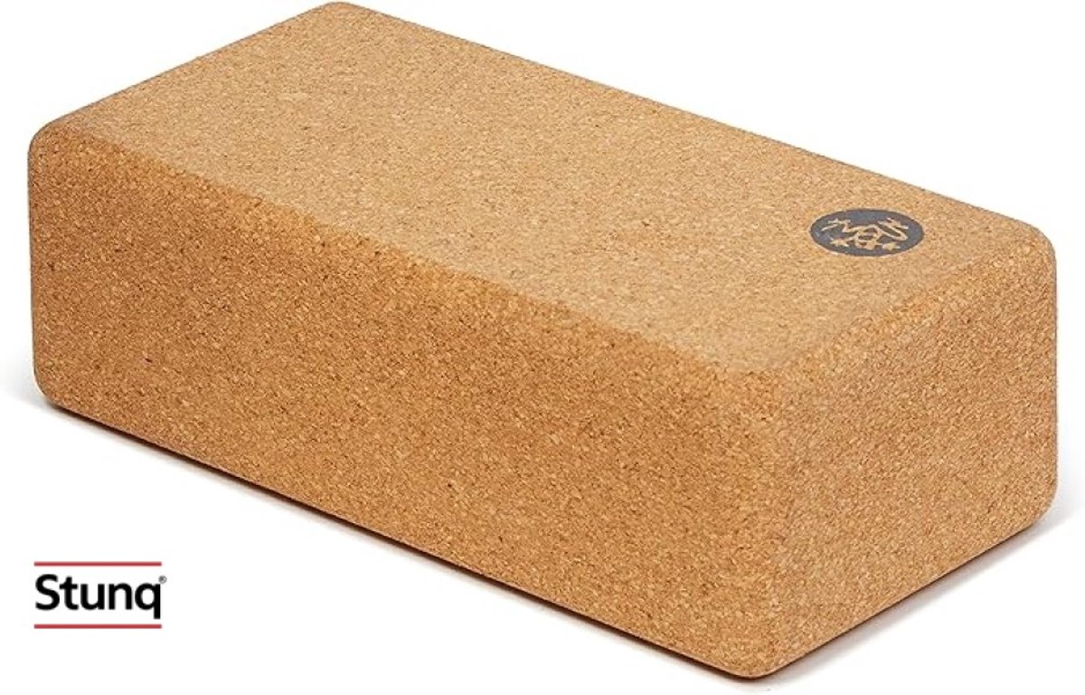 Yogablok van gerecycled schuim met comfortabele randen