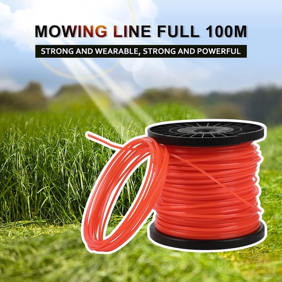 Grastrimmer Draad 4-Zijdig 2,4mm x 100m - Hoge Slijtvastheid — afbeelding 5