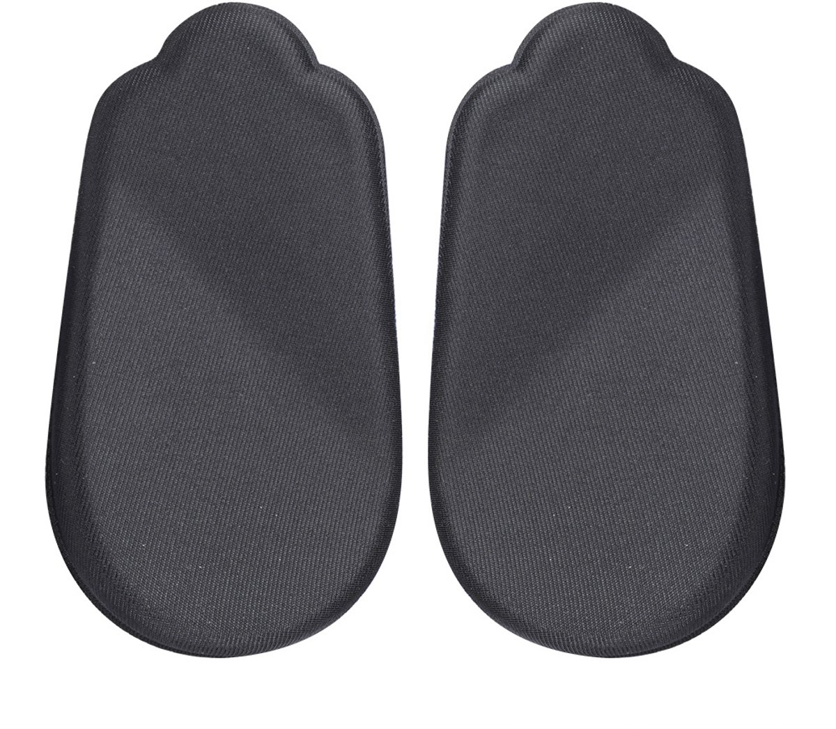 2 paar zwarte PU hielkussentjes/hielbeschermers voor schoenen
