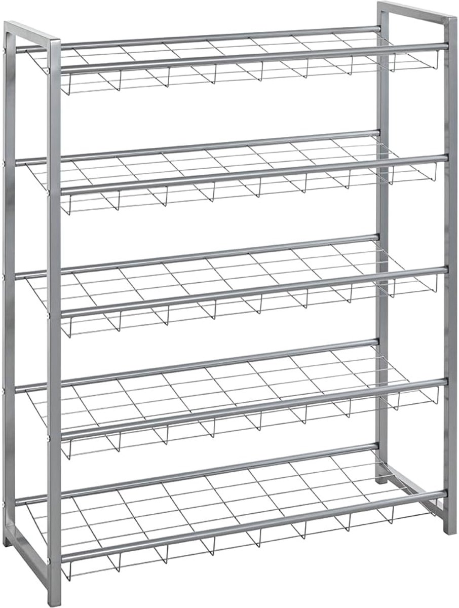 Stijlvol Schoenenrek van Metaal - 80 x 30 x 106 cm