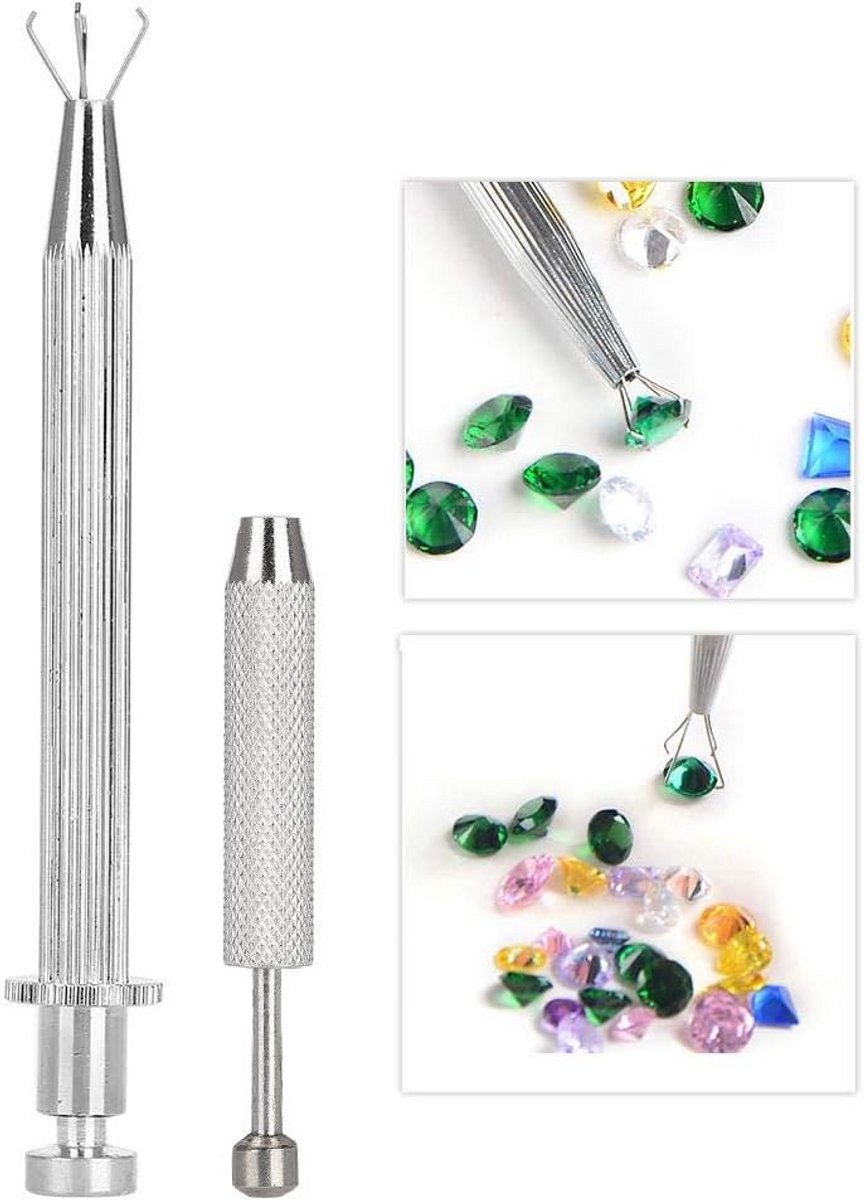Sieradenpincet met 4 klauwen voor Edelstenen, Diamanten en Kralen