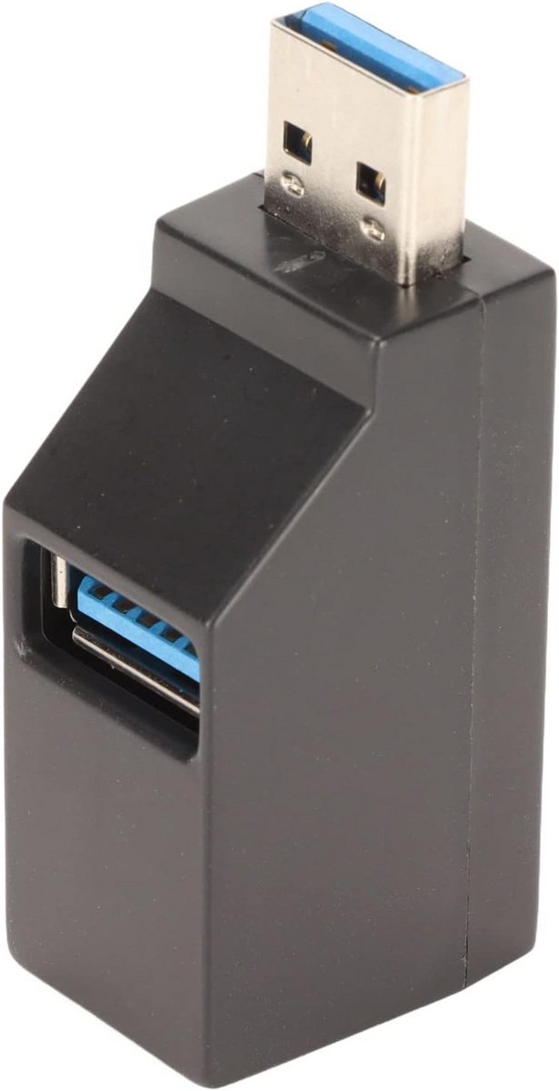 Draagbare USB 3.0 Hub met 3 Poorten voor Laptop en PC