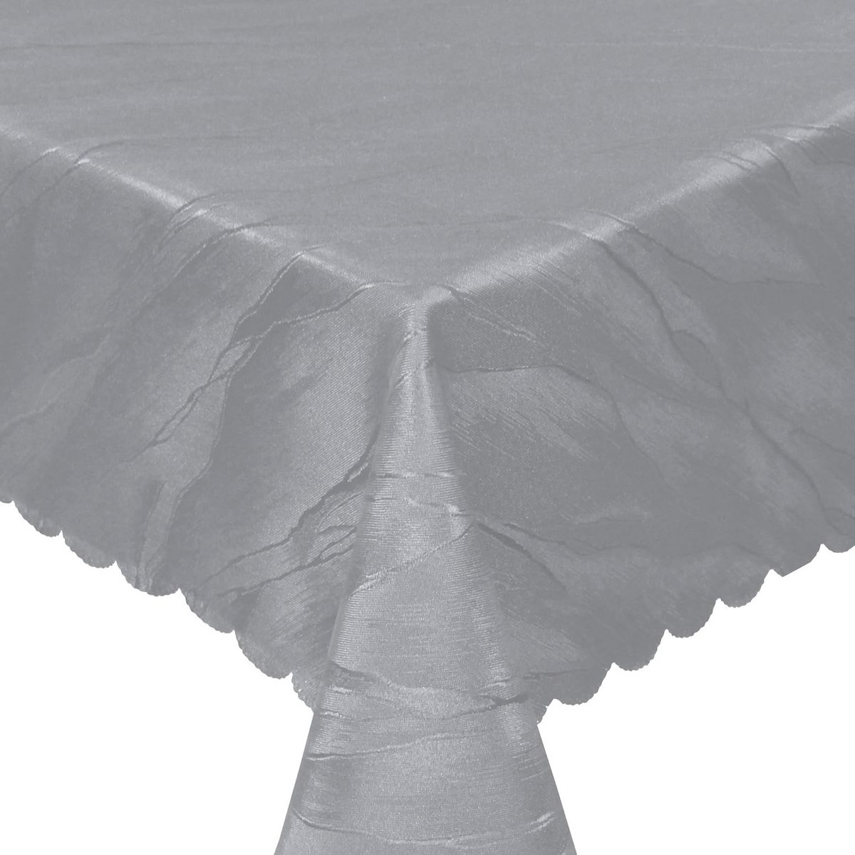 Luxe Jacquard Tafelkleed Zilver met Ornamenten 130x220cm