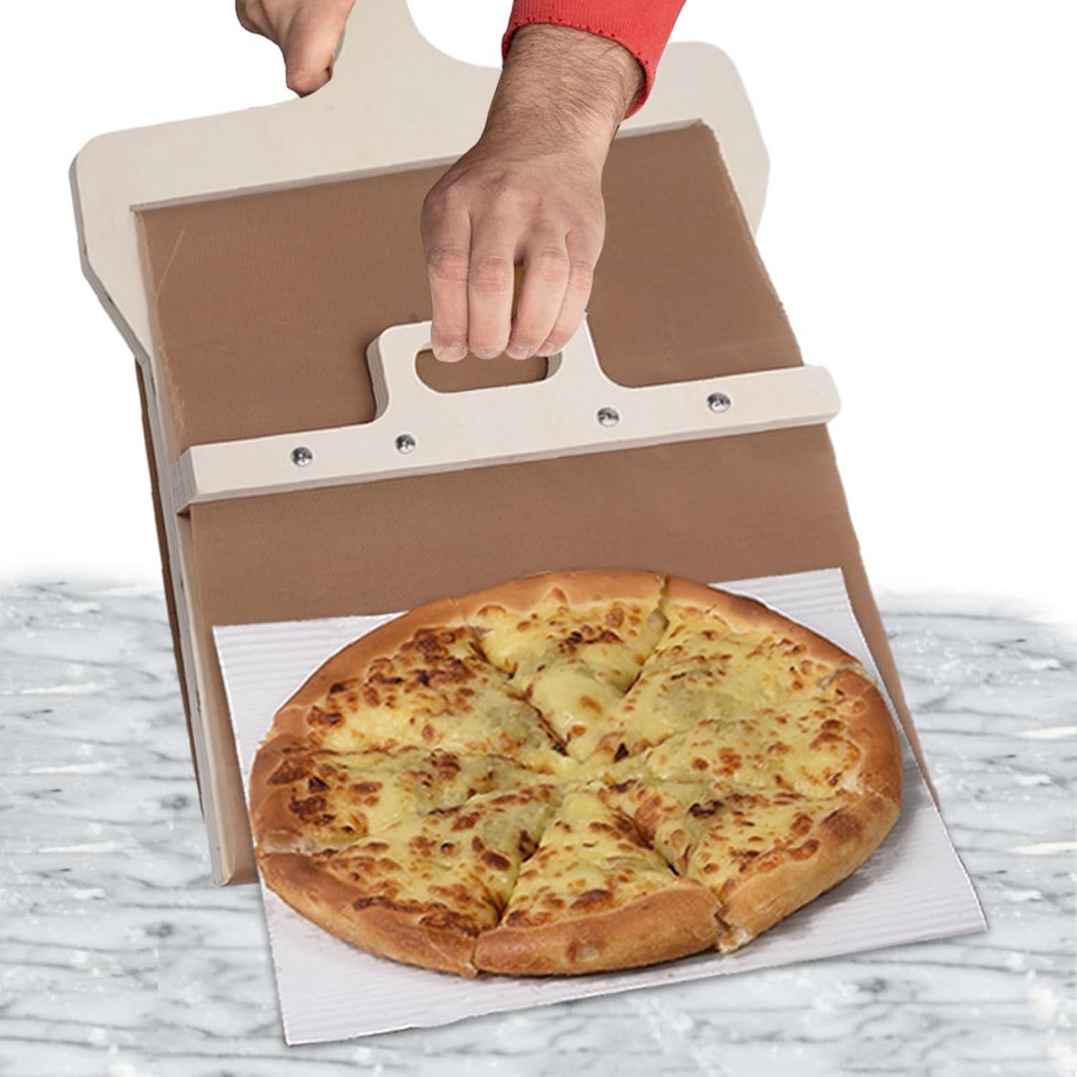 Houten Pizza Schep Schuifbaar - Perfecte Overdracht voor Binnen en Buitenovens