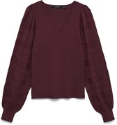 VERO MODA - VMNEWLIMONE LS V-NECK PULLOVER BOO Dames Trui