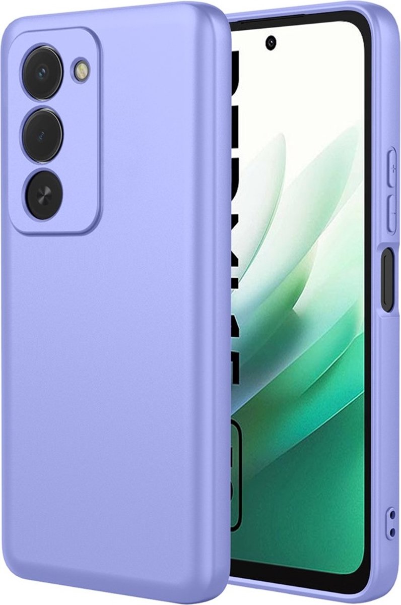Hoesje geschikt voor Xiaomi Redmi 15 - Phonesta Soft Silk Silicone Back Cover - Paars