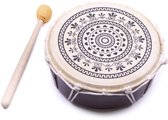 Handtrommel 20cm – Ancient Spirits Motief, Compact en Symbolisch