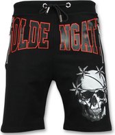 ENOS Zwarte Korte Broek Heren - Shorts Mannen - Maten: XL