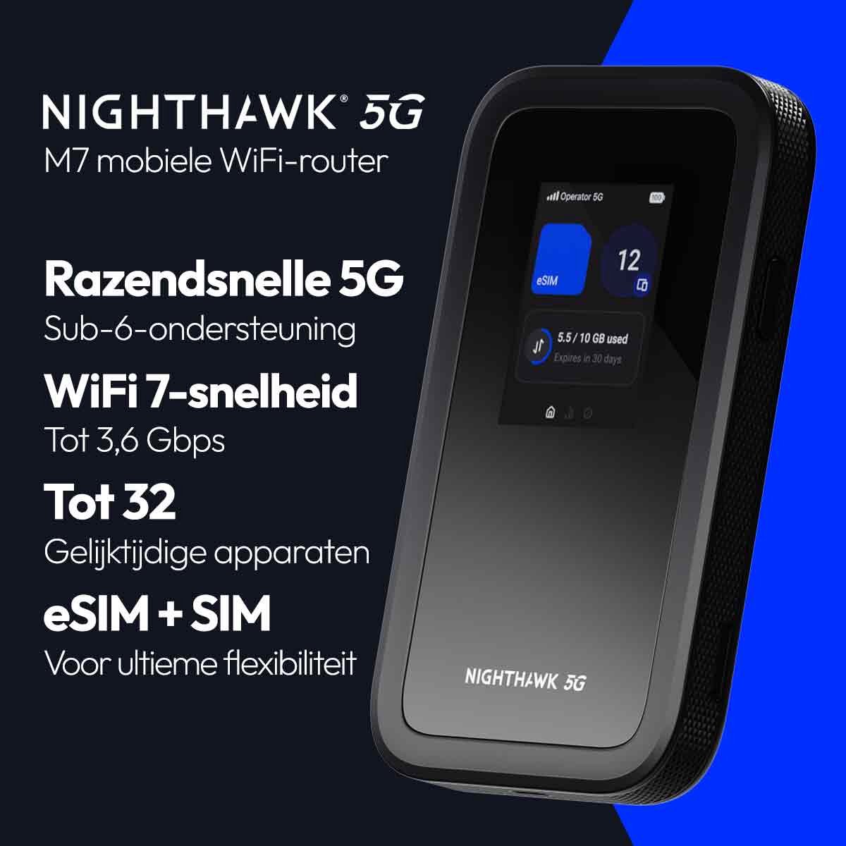 NETGEAR Nighthawk M7 MH7150 - Mifi Router - 5G - WiFi 7 – foto 2