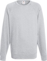 Fruit of the Loom Sweat Raglan Sweat col rond gris clair taille M