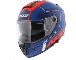 Axxis Hawk SV Integraal helm Spear C5 mat blauw rood M