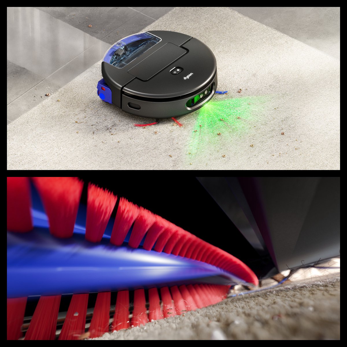 Dyson Spot+Scrub AI - Robotstofzuiger met Dweilfunctie - Dweilrobot - AI Vlekdetectie en Automatisch Leegstation - Zwart — afbeelding 6