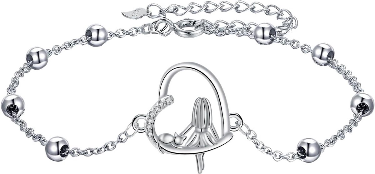 Dierenarmband Zilver - Elegante Katten Armband voor Dames en Meisjes