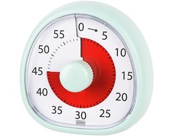 Visuele timer voor kinderen - 60 minuten afteltimer - Leertimer voor kinderen - Tijdmanagementtool voor keuken, klaslokaal, vergaderingen - Groen