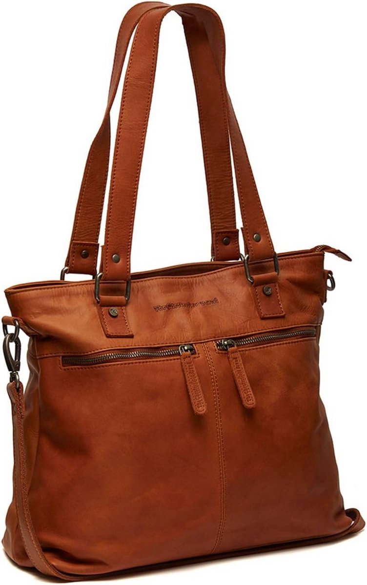 Leren Shopper Tas met Laptopvak voor Dames en Heren - Geschikt voor A4