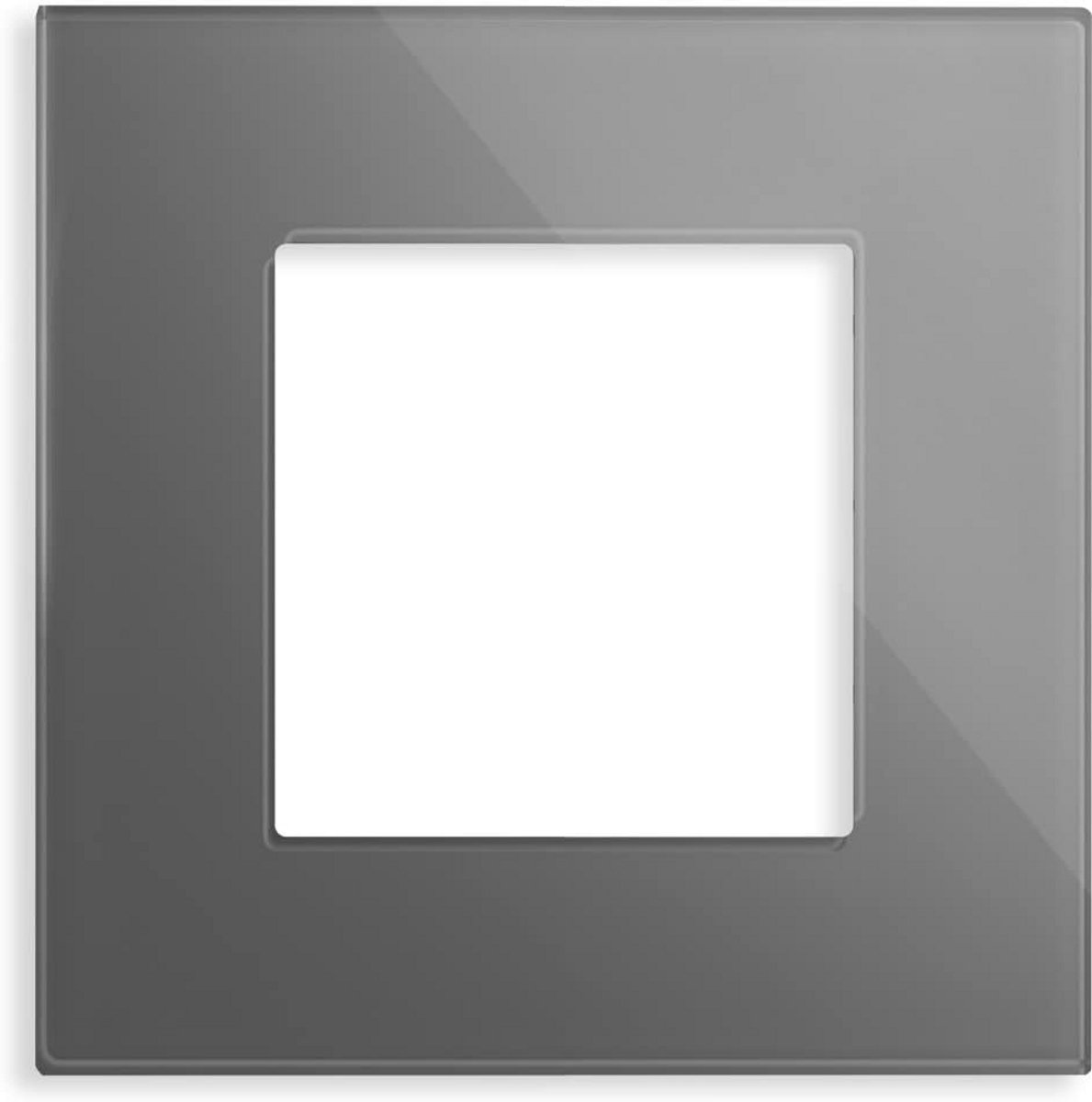 Glazen Inbouw Frame voor Lichtschakelaar of Stopcontact - Diverse Kleuren en Aantallen