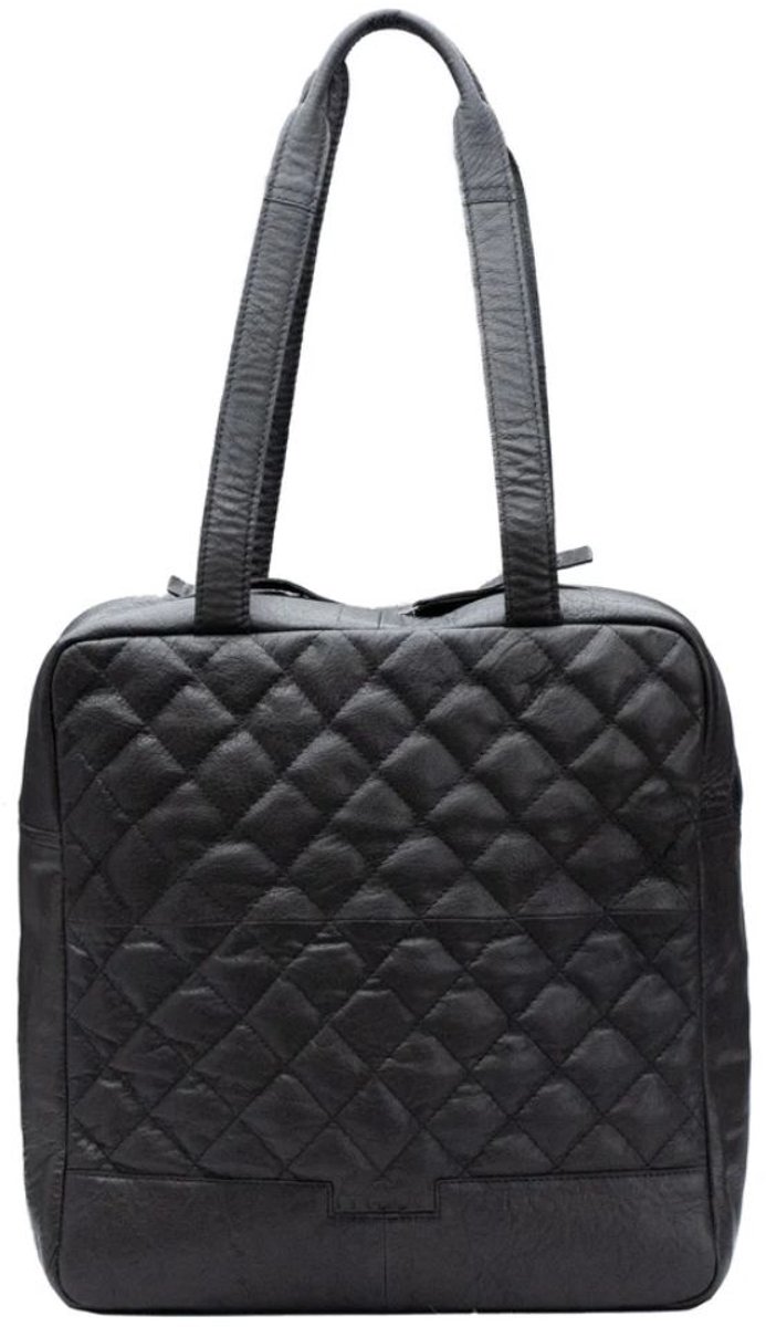 MUUD - Fauna - Luxe handgemaakte lederen rugtas - Kleur : Black