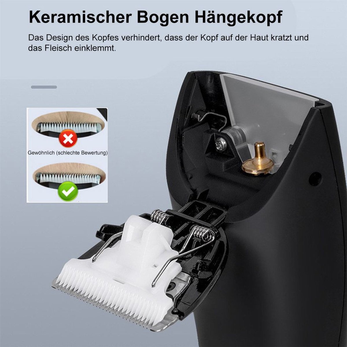 Zouma Elektrisch Scheerapparaat Waterdicht met Verstelbare - afbeelding 2