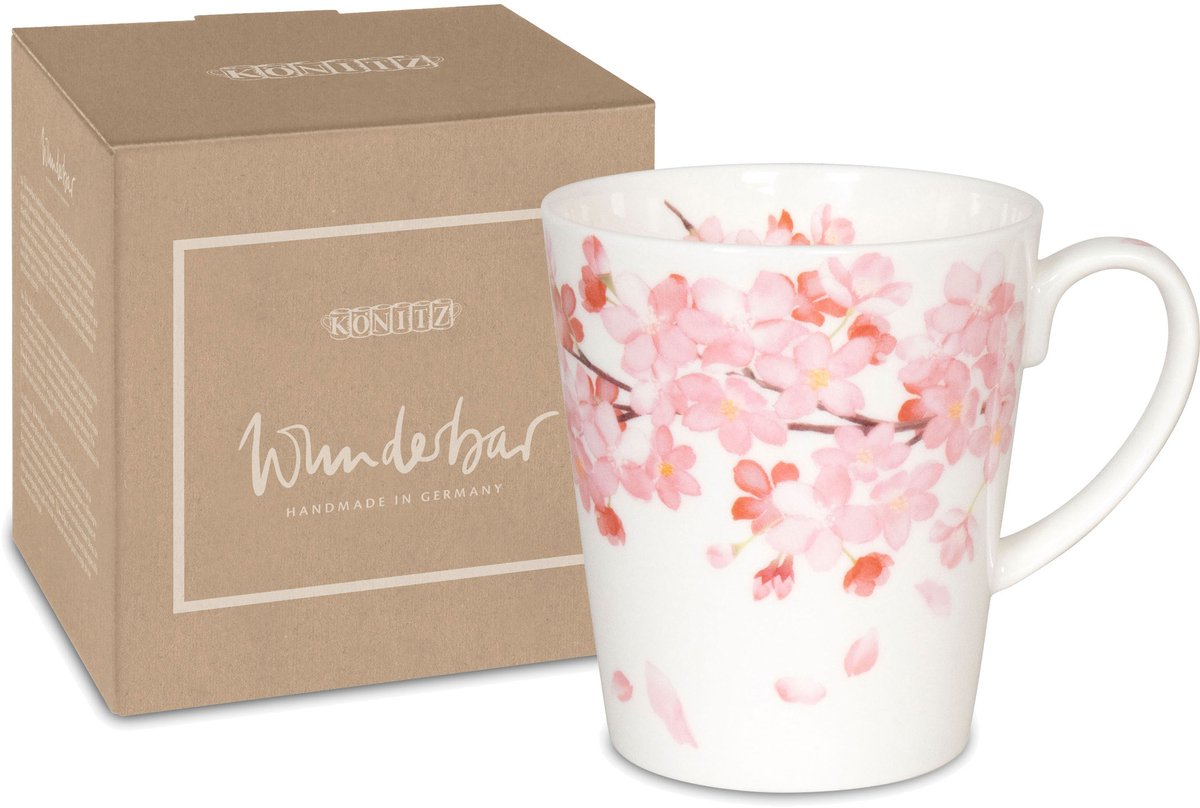 Prachtige mok - Kersenbloesem beker - Koffie en thee - Vaatwasmachinebestendig - 600 ml - Kleurrijk