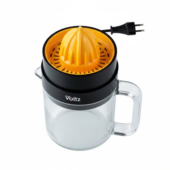 Oliver Voltz - Citruspers - 1.2 L - Elektrische Citruspers / Sinaasappelpers - Fruitpers - Juicer - 30 W - Zwart / Oranje van Merkloos — afbeelding 2