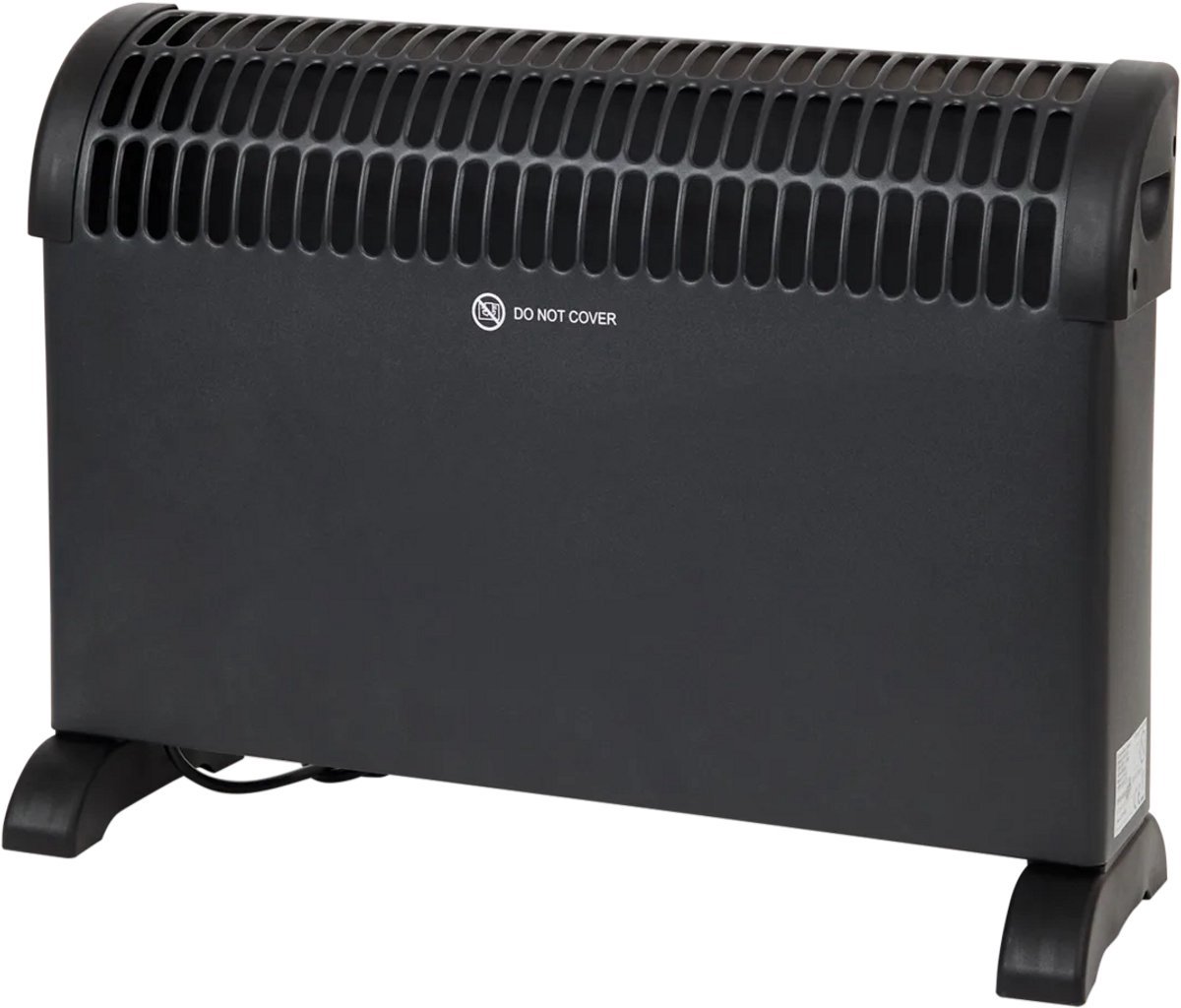 Alpina Elektrische Convectorkachel – 2000W – Compact en Krachtig – Zwart