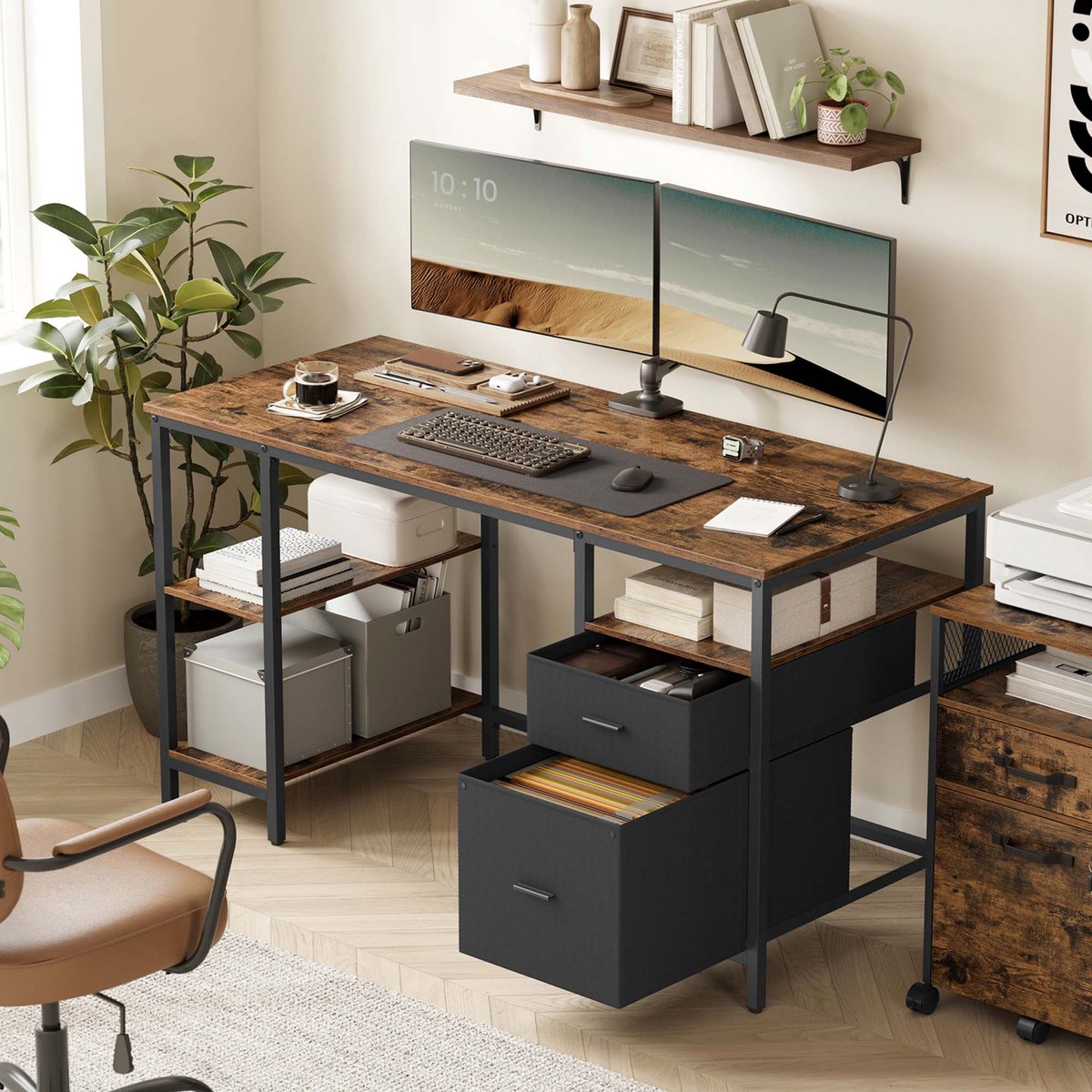 null Computerbureau Bureau Schrijftafel Minimalistisch - afbeelding 3
