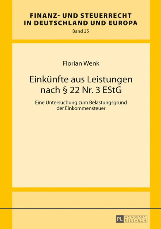 Finanz- und Steuerrecht in Deutschland und Europa 35 - Einku ... - cover