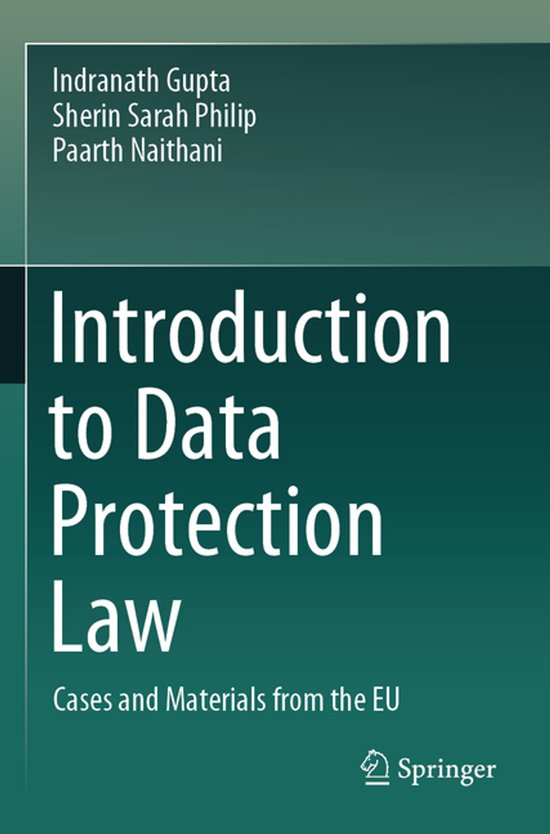 Introduction to Data Protection Law - cover