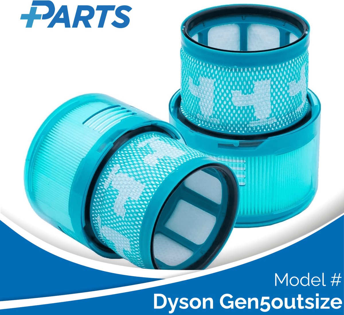 Dyson Gen5outsize Filters (2 Stuks, Plus.Parts® alternatief voor 972352-01)