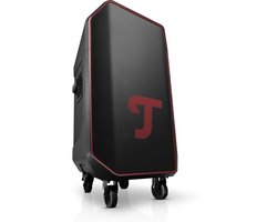 Teufel ROCKSTER 2 - Grote Bluetooth-luidspreker - Mobiel evenementgeluidssysteem met wieltjes, 440 W, met lange accuduur, 380 mm woofer, snellaadfunctie, robuuste feestluidspreker - zwart