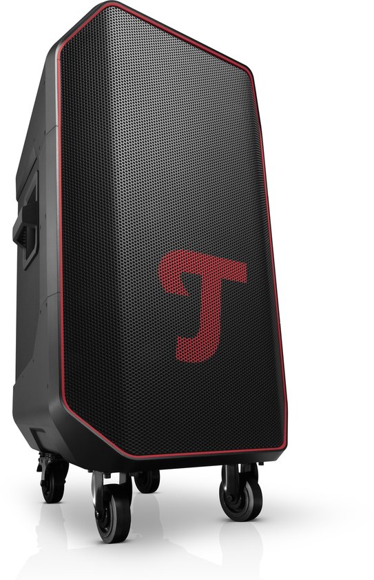 Teufel ROCKSTER 2 Bluetooth speaker 440W draagbaar met diepe bas 380mm woofer, accu 15 uur, wieltjes, DMX-besturing