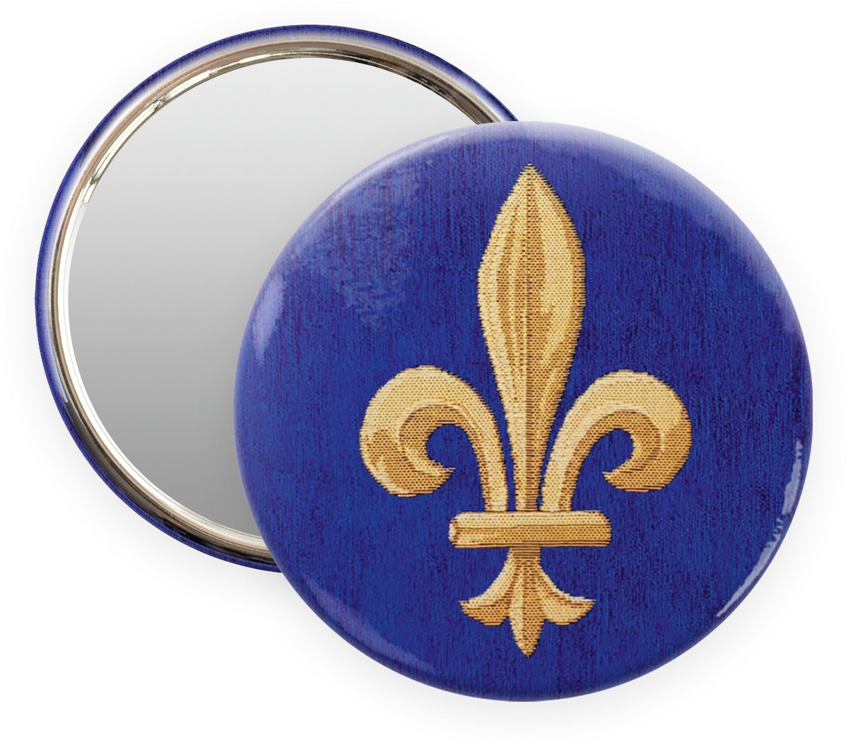 Make Up Spiegel 80mm – Fleur de Lys – Zakspiegel – Museumwebshop.com