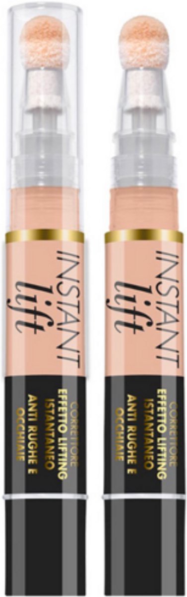 Deborah Milano Instant Lift Concealer – Kleur 00 Ivory – Vloeibare Concealer Met Sponge Applicator – Verbergt Donkere Kringen, Wallen En Oneffenheden – Met Lichtreflecterende Deeltjes Voor Een Stralend & Fris Uiterlijk