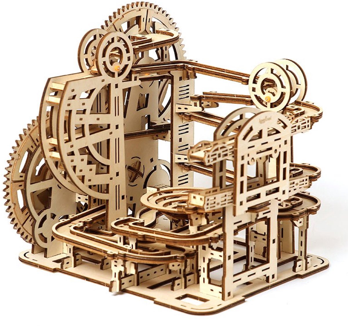 Knikkerbaan maze - 3D Puzzel met Handleiding - DIY - Miniatuur Modelbouw Hout Kinderen en Volwassenen - Houten bouwpakket - Assemblr