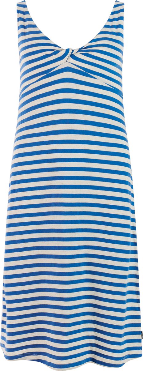 Protest PRTArlene Midi-jurk Dames Normale pasvorm Ronde hals Knielengte Crème Blauw